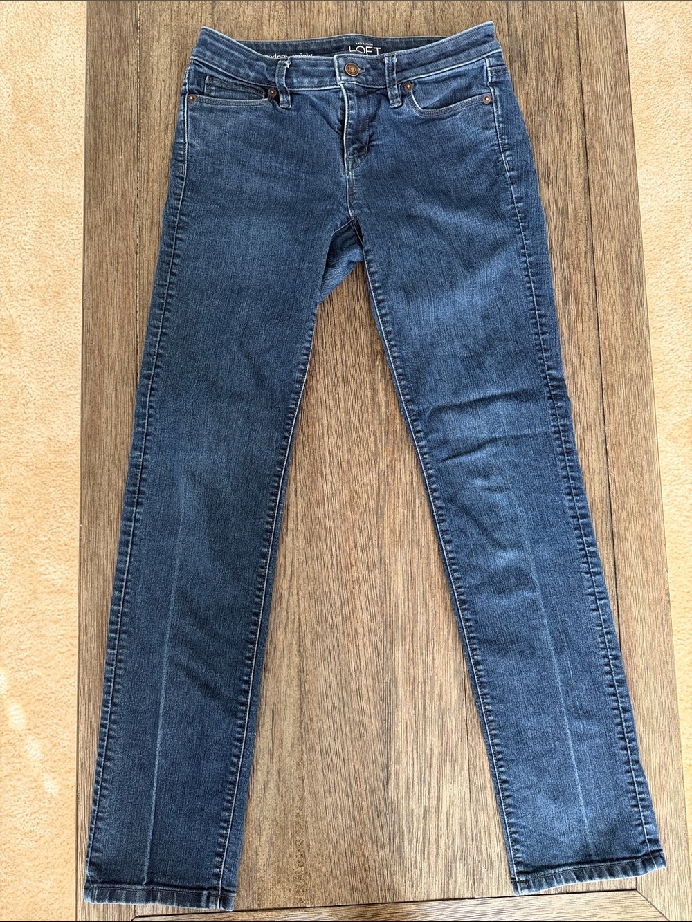 LOFT Slim Skinny Jeans in Dark Blue Wash